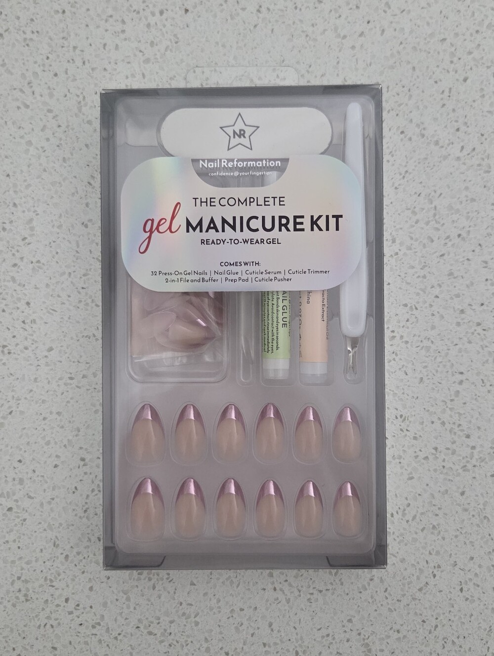 Reformation The Complete Gel Manicure Kit - Pink Ombre Press-On Nails